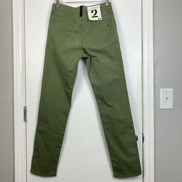 NWT Rag & Bone Men’s Fit 2 Stretch Twill Chino Mid Rise Pants in Pale Army sz 28 - Picture 4 of 9